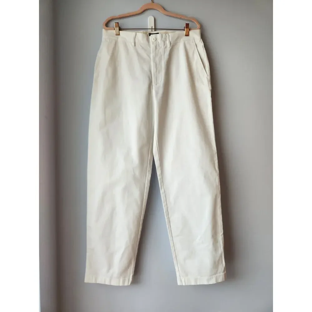 NWT J. Crew Men's Classic Chino Pant White 31/32